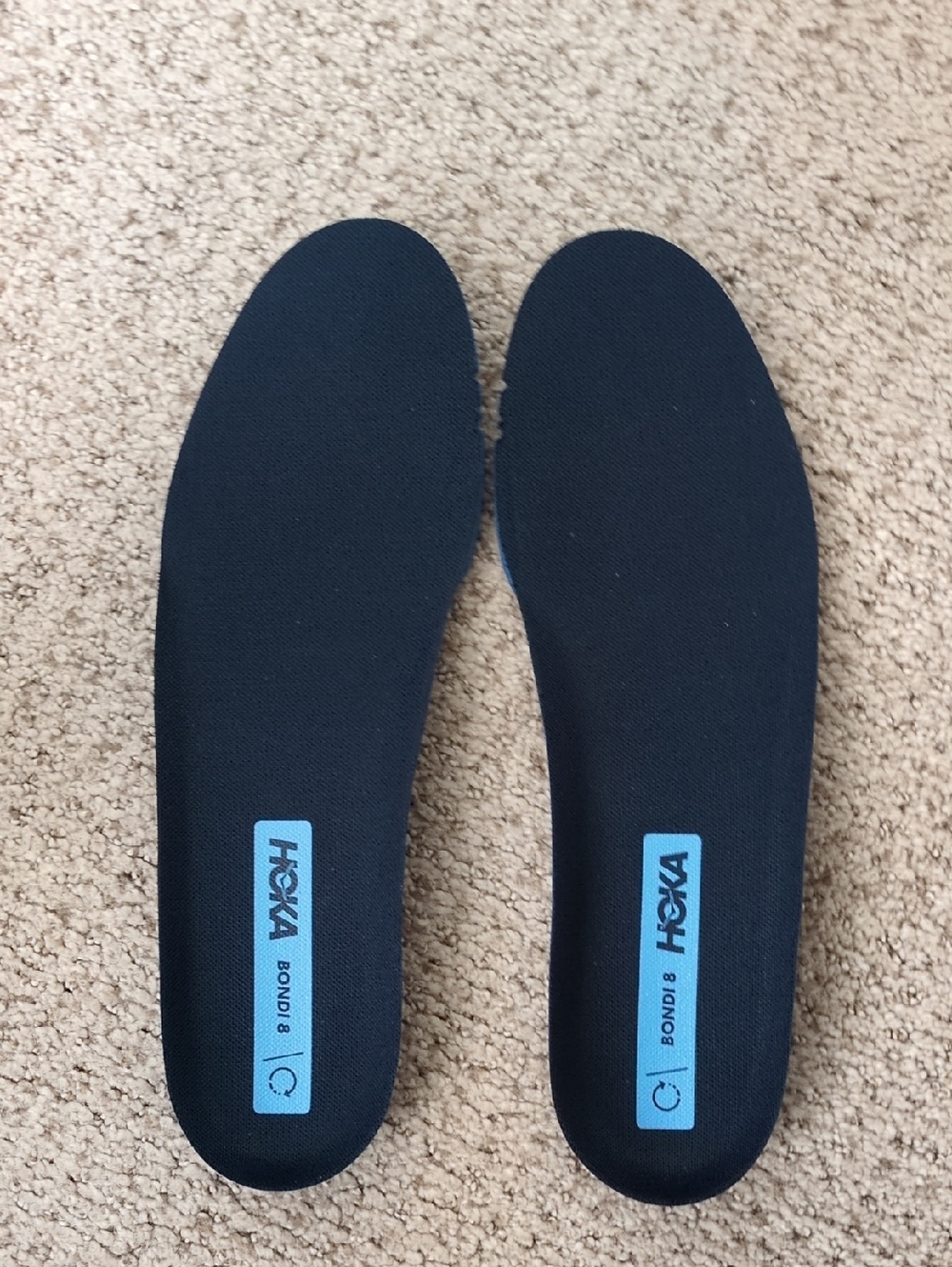 NEW! Hoka one one Bondi 8 Original Insoles. Men's 11.5